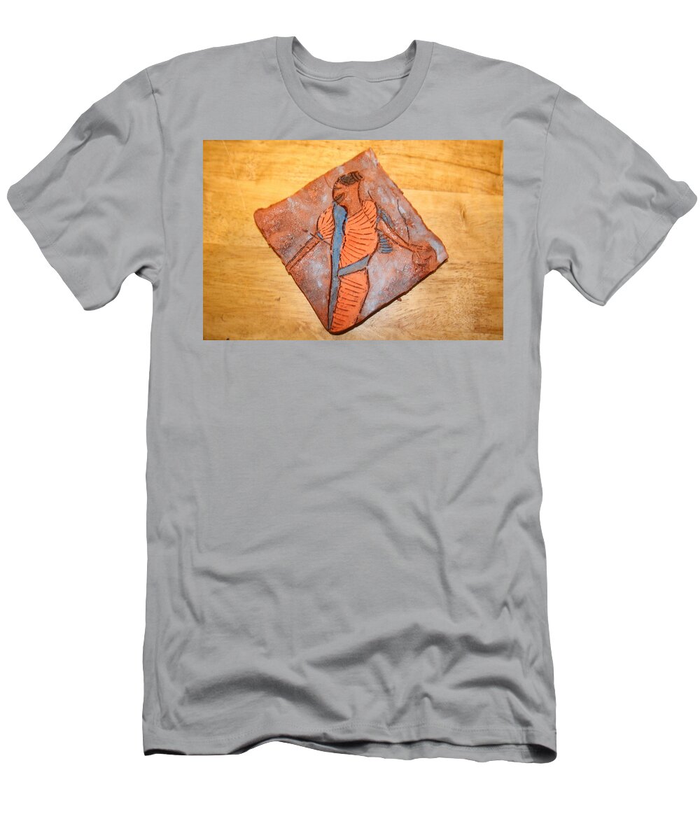 Jesus T-Shirt featuring the ceramic art Mum 4 - Tile by Gloria Ssali