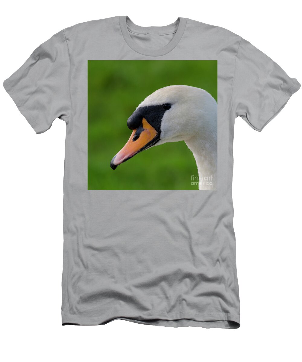 Swan T-Shirt featuring the photograph Mute swan pen by Steev Stamford