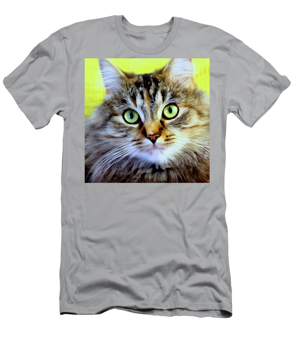 Cat T-Shirt featuring the photograph My Sweet Lil Beast by Lori Lafargue