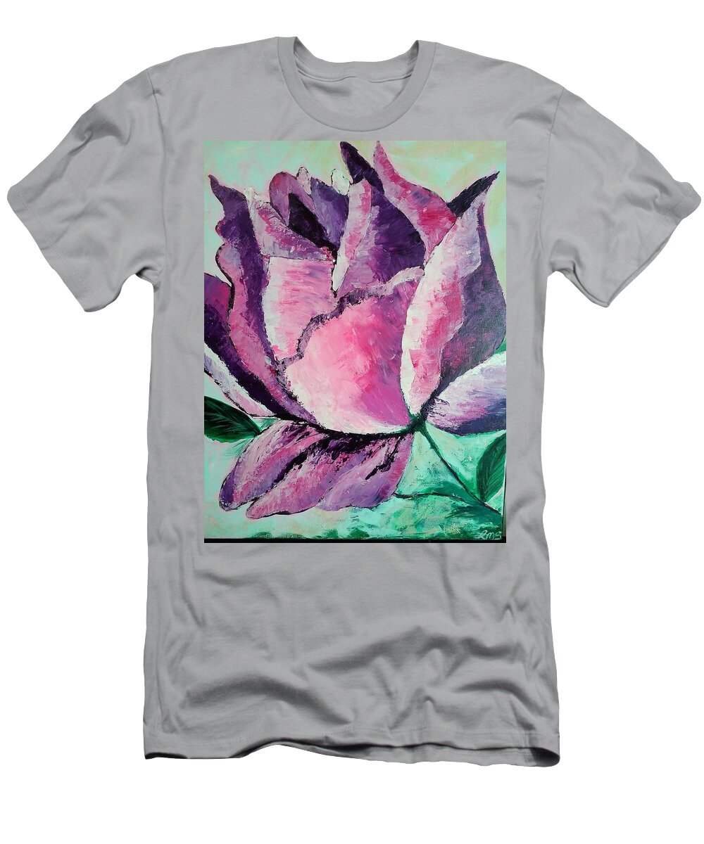 Rose T-Shirt featuring the painting Mystical Rose by Lynne McQueen