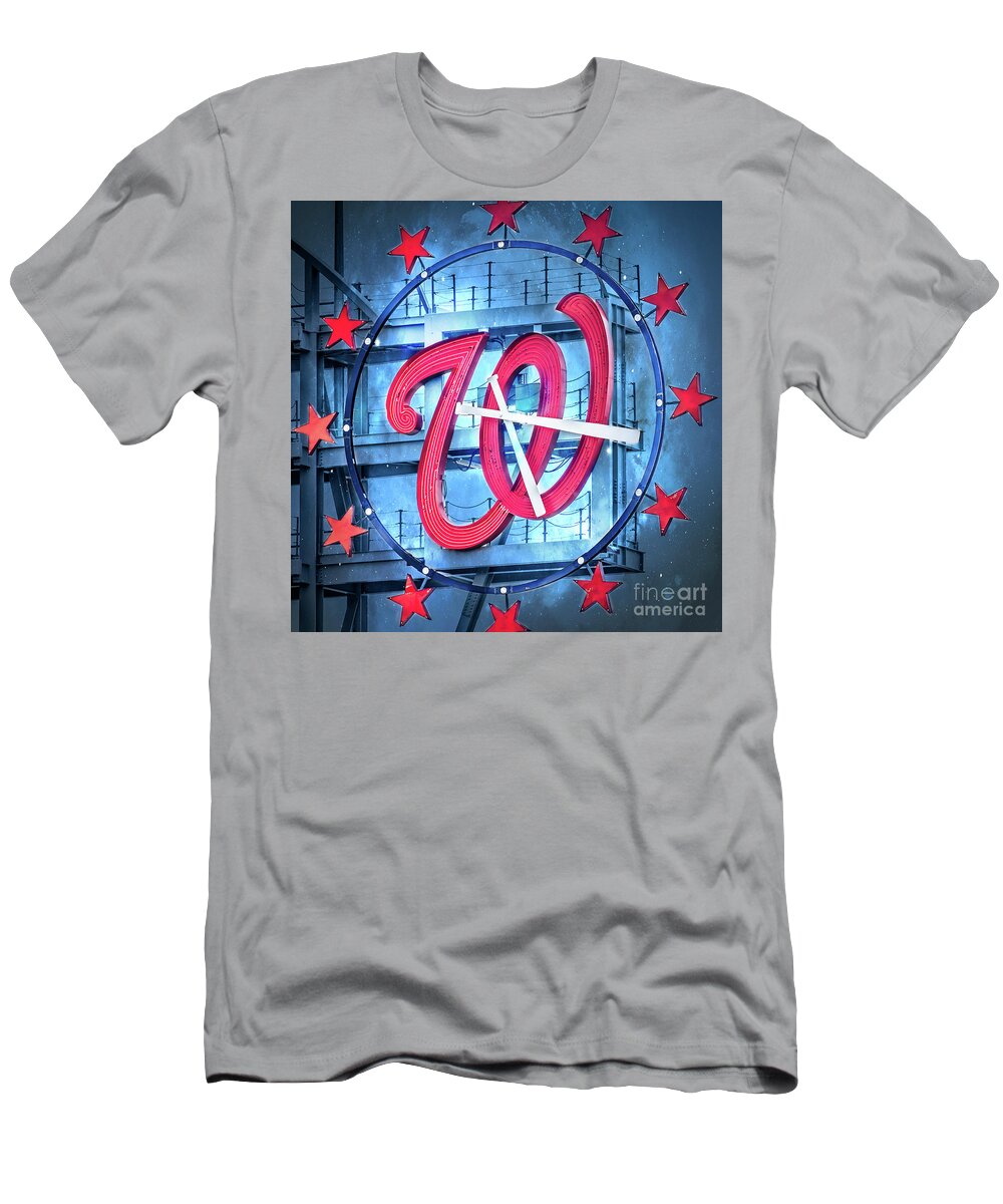 Washington Nationals T-Shirt featuring the photograph Nats Time by Scott and Dixie Wiley