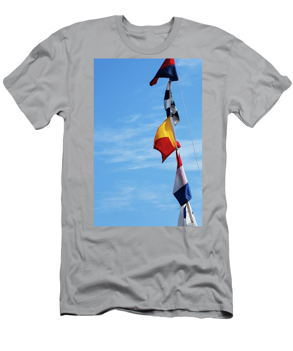 Nautical Flags T-Shirt featuring the photograph Nautical Flags by Karol Livote