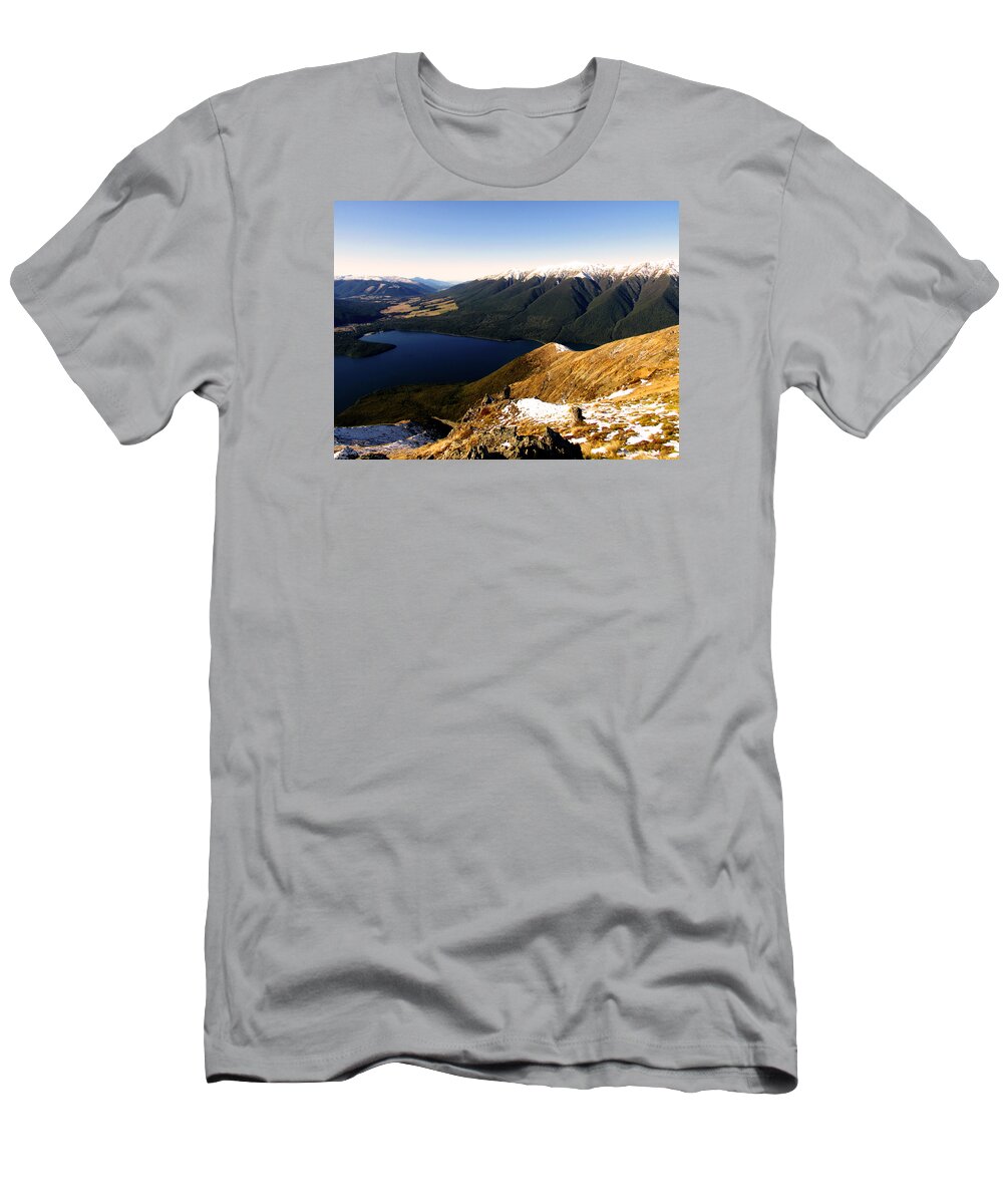 Nelson T-Shirt featuring the photograph Nelson Lake by Fabian Andre