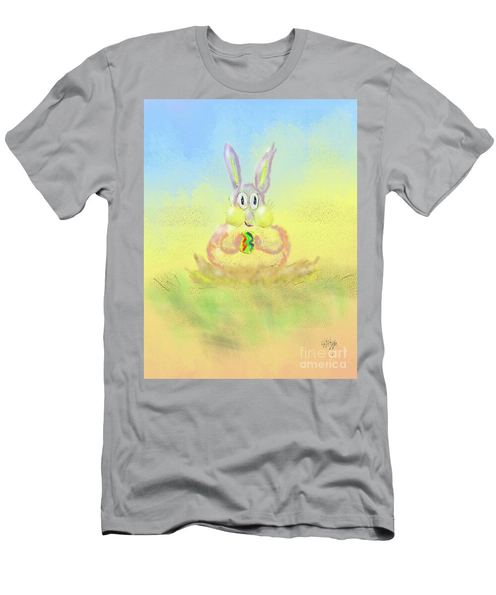 Bunny T-Shirt featuring the digital art New Beginnings by Lois Bryan