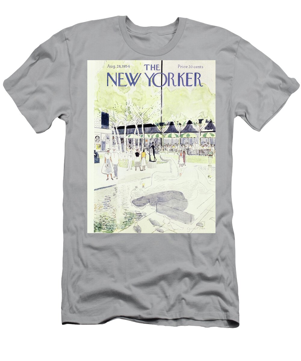 Sculpture T-Shirt featuring the painting New Yorker August 28 1954 by Garrett Price