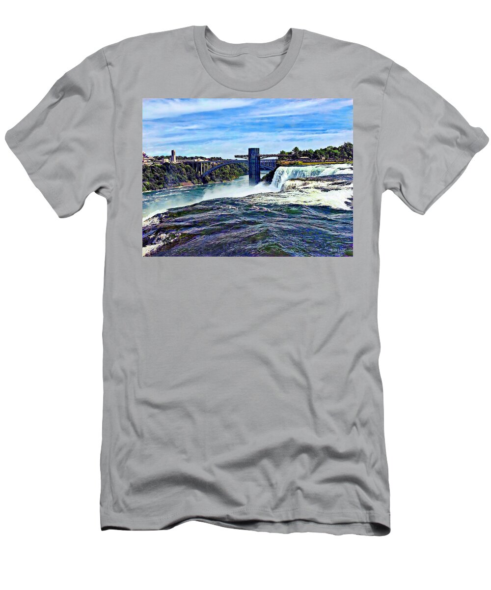 Niagara Falls T-Shirt featuring the photograph Niagara Falls NY - Prospect Point Observation Tower by Susan Savad