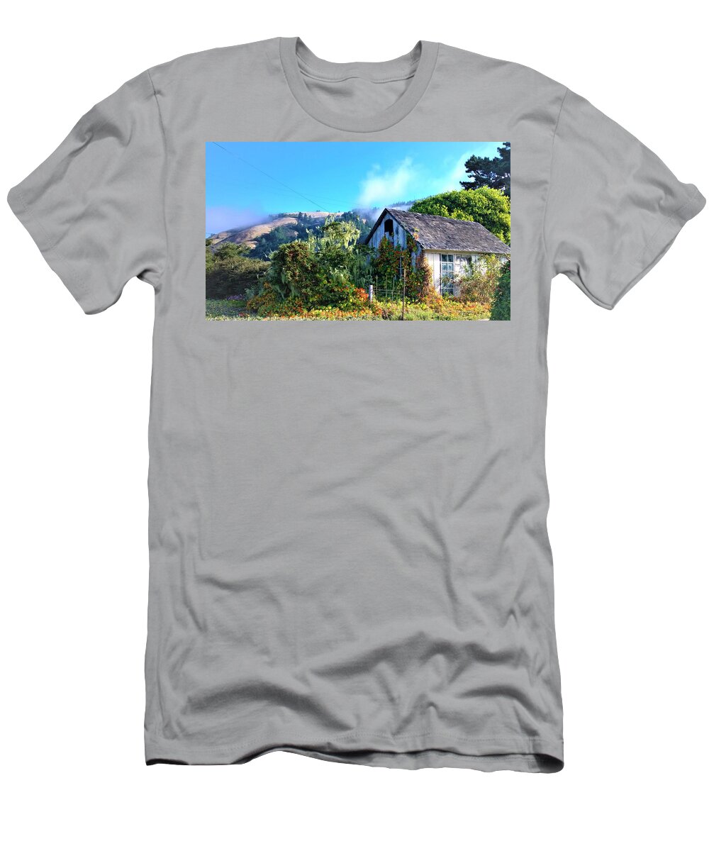 Cottage T-Shirt featuring the photograph Northern California Cottage by Lisa Dunn