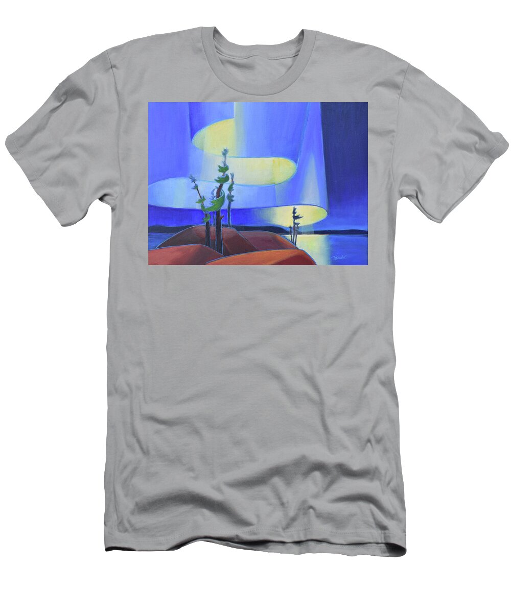 Barbel Smith T-Shirt featuring the painting Northern Sky by Barbel Smith