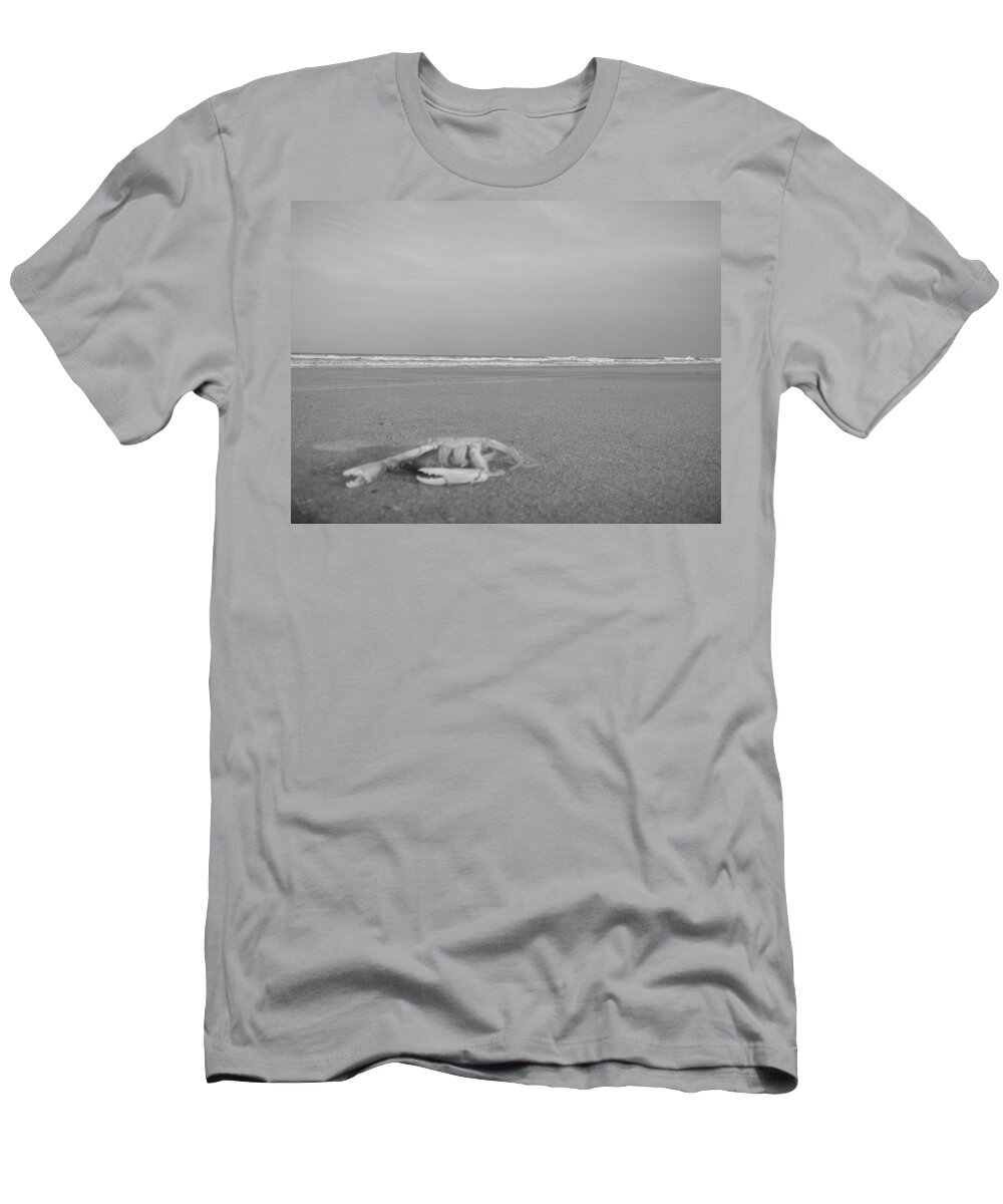 Crab T-Shirt featuring the photograph Not ever going back to sea again.... by WaLdEmAr BoRrErO