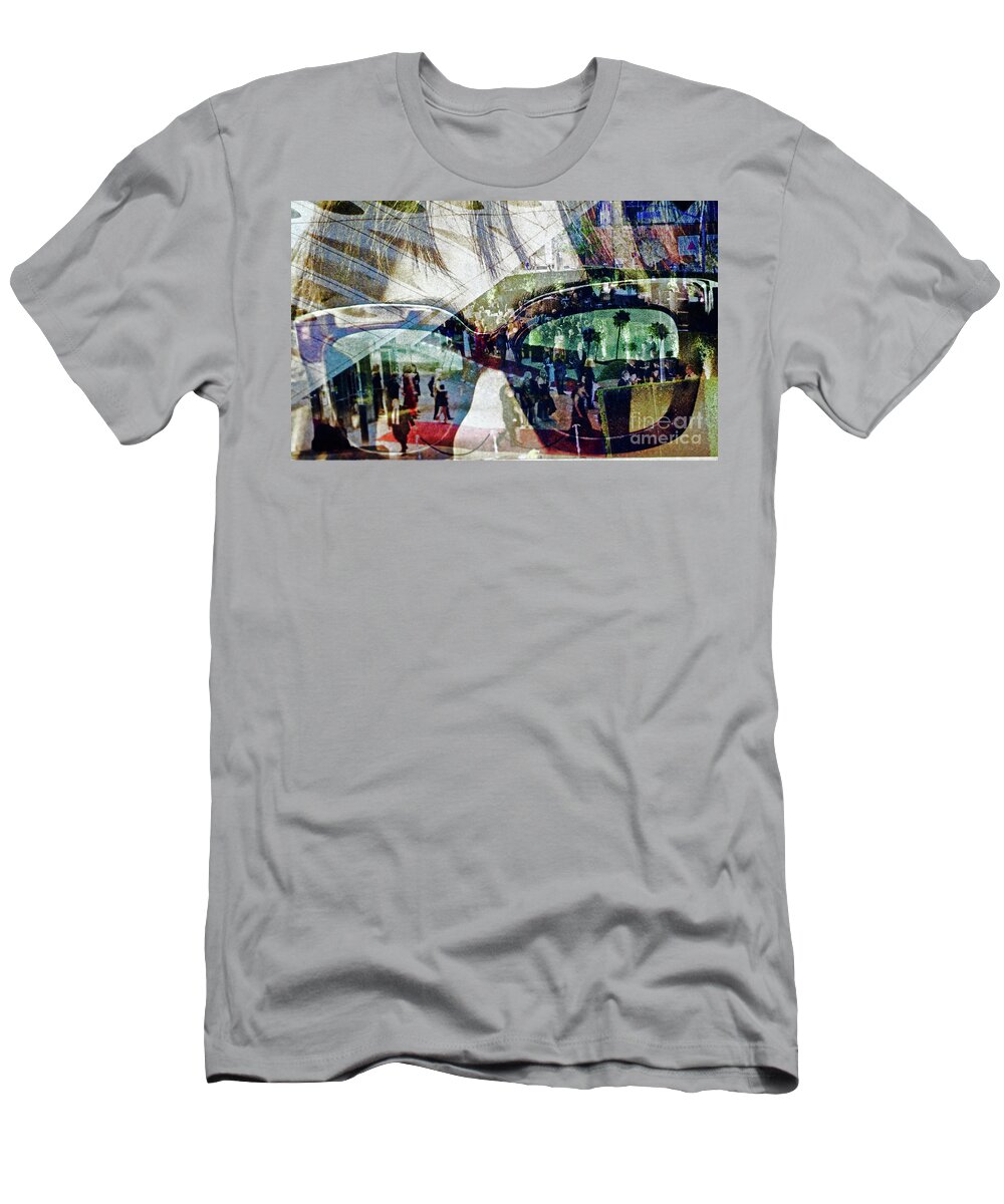 Semi-abstract T-Shirt featuring the photograph Not My World by Michael Cinnamond
