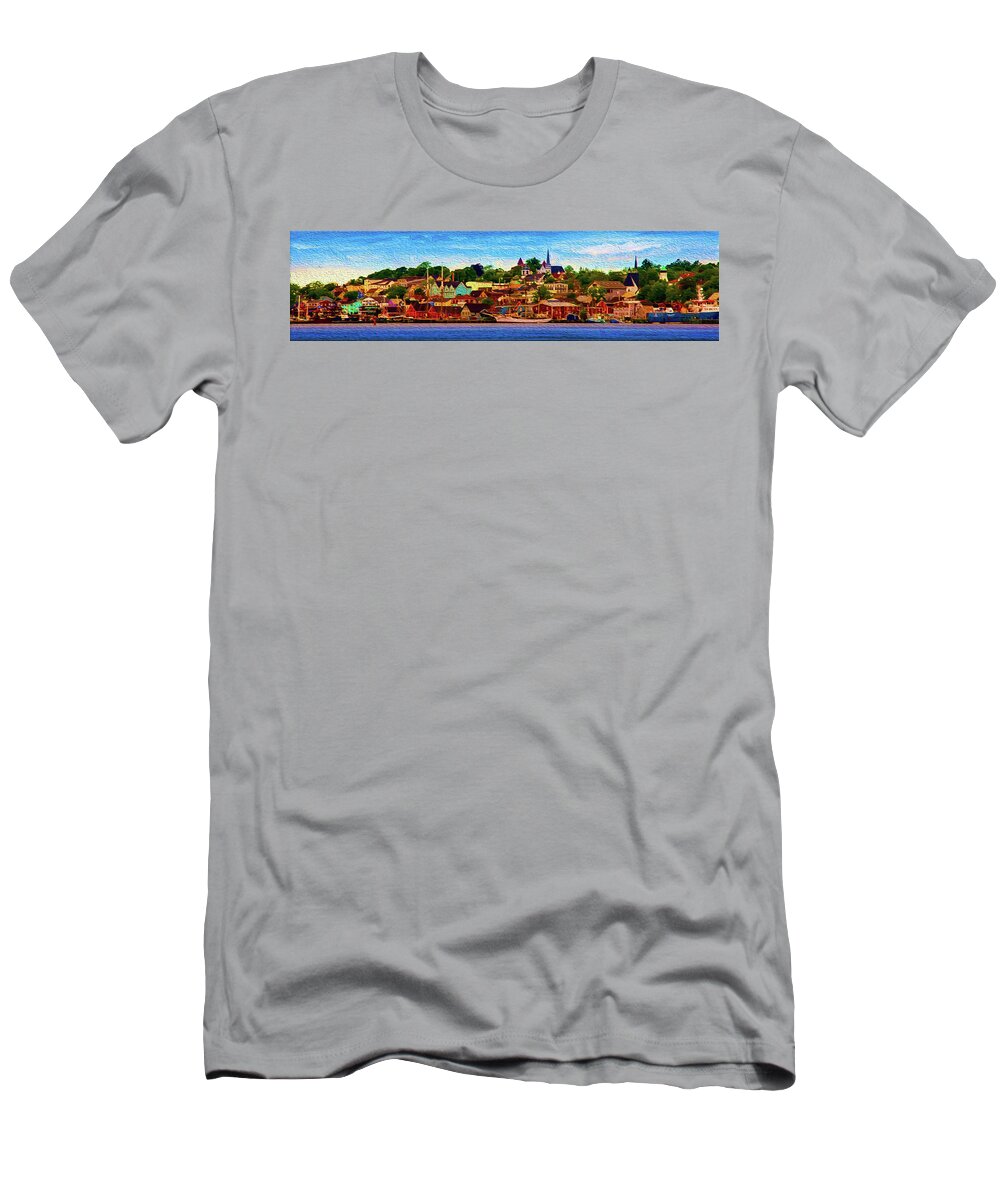 Nova Scotia T-Shirt featuring the painting Nova Scotia by Prince Andre Faubert