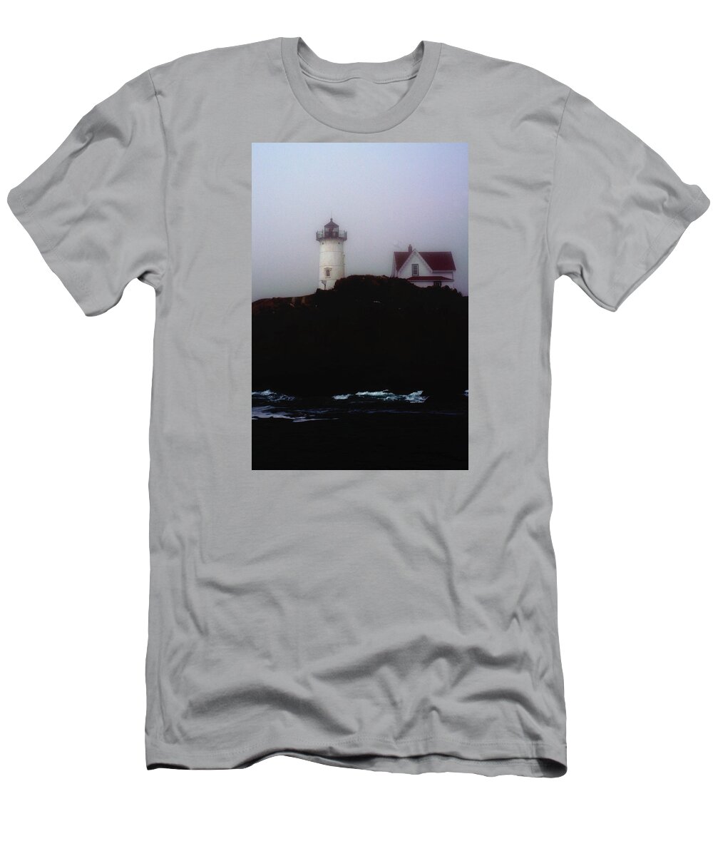 Ogunquit T-Shirt featuring the photograph Nubble Light house by Richard Ortolano