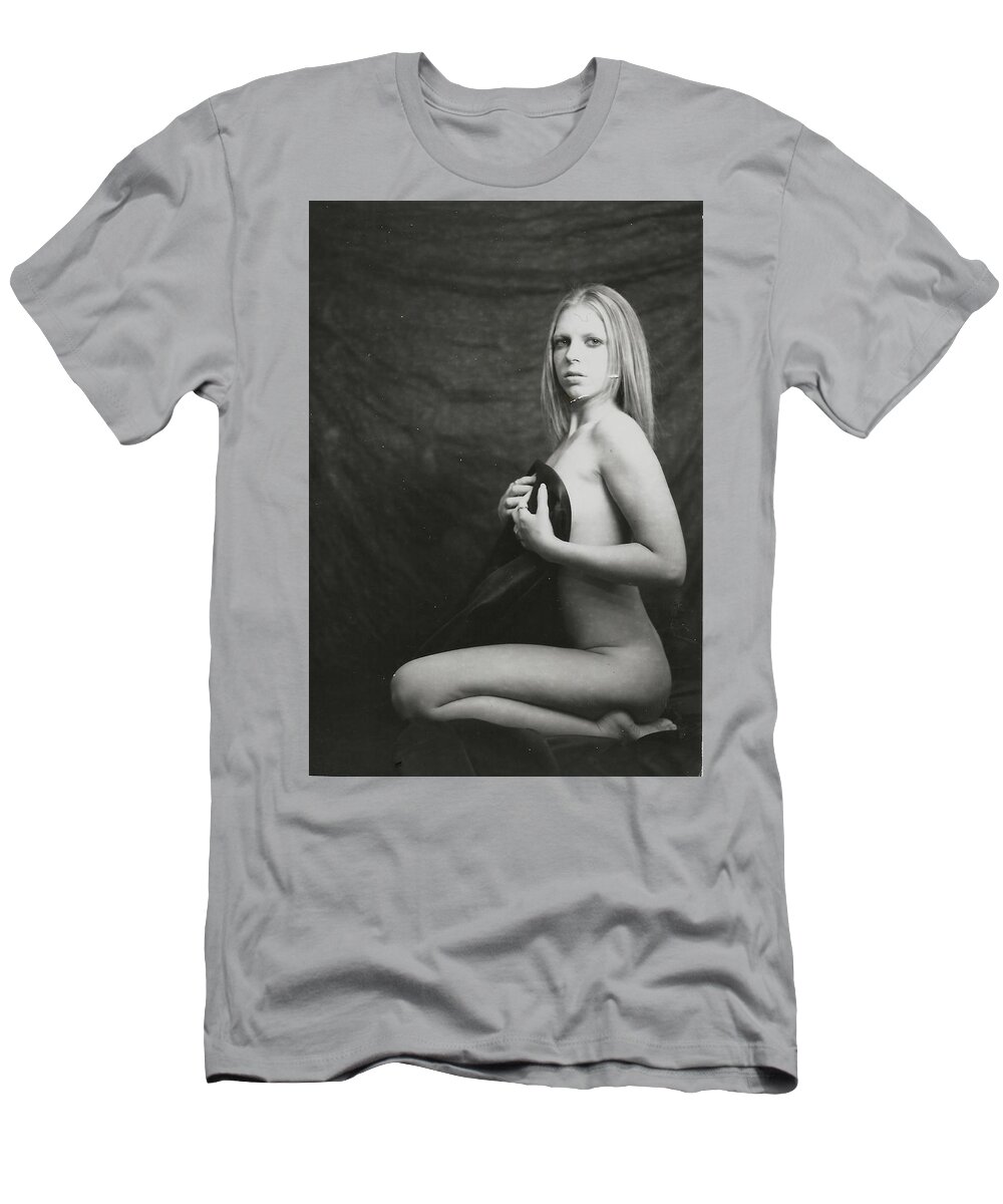 Blonde T-Shirt featuring the photograph Nude Artistic Blonde2 by Tom Hufford