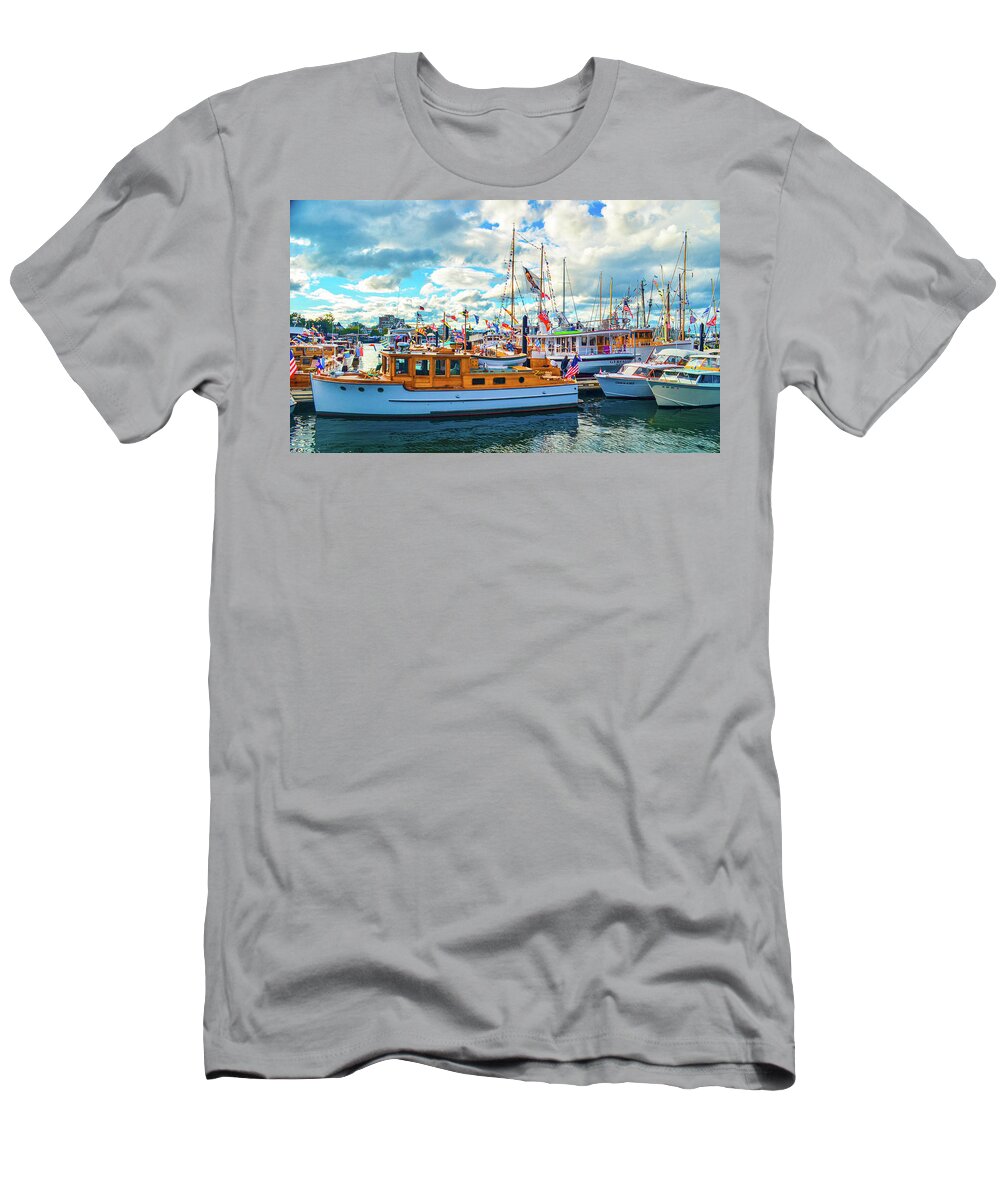 Boats T-Shirt featuring the photograph Old Boats by Jason Brooks