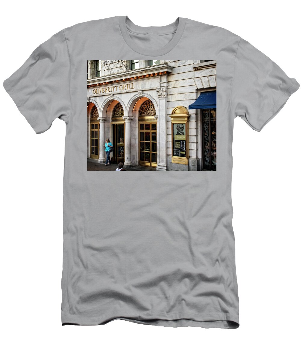 Washington Dc T-Shirt featuring the photograph Old Ebbitt Grill by Greg and Chrystal Mimbs