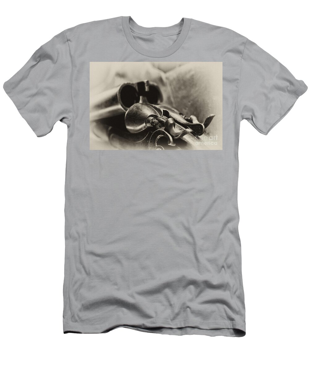 Shotgun T-Shirt featuring the photograph Old Shotgun by Wilma Birdwell