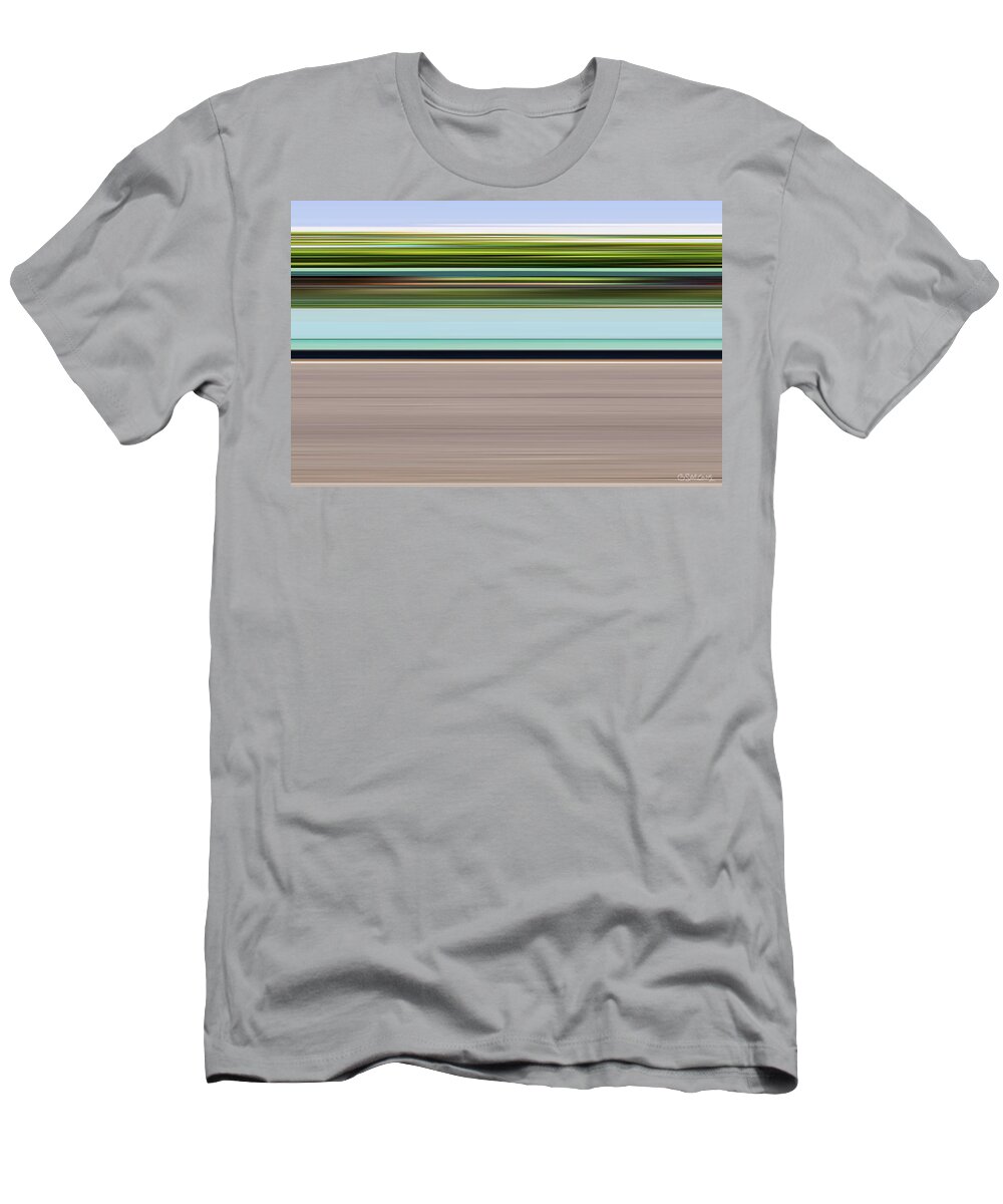 Road T-Shirt featuring the painting On Road by Gianni Sarcone