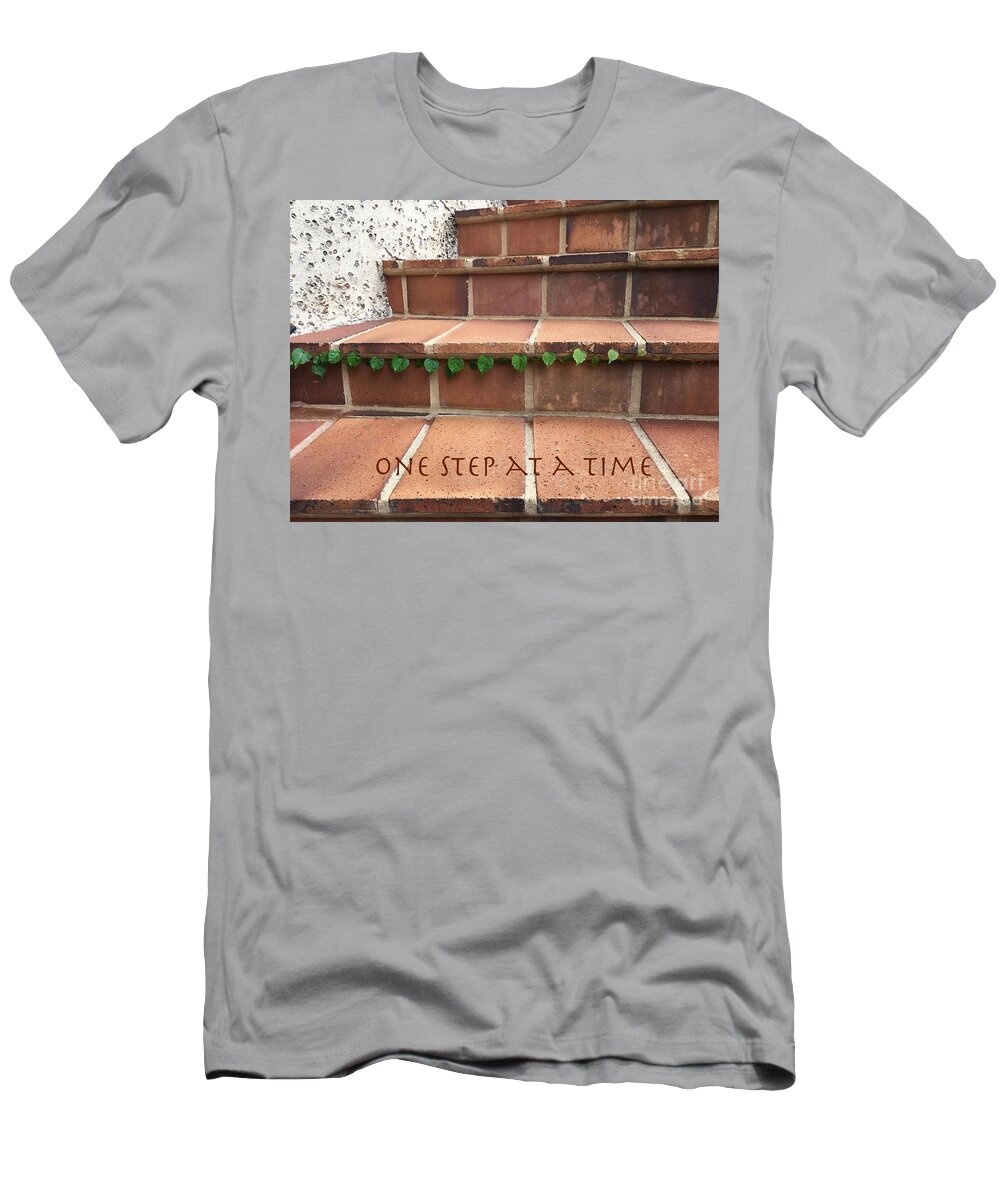 Serenity T-Shirt featuring the photograph One Step at a Time by Eric Suchman