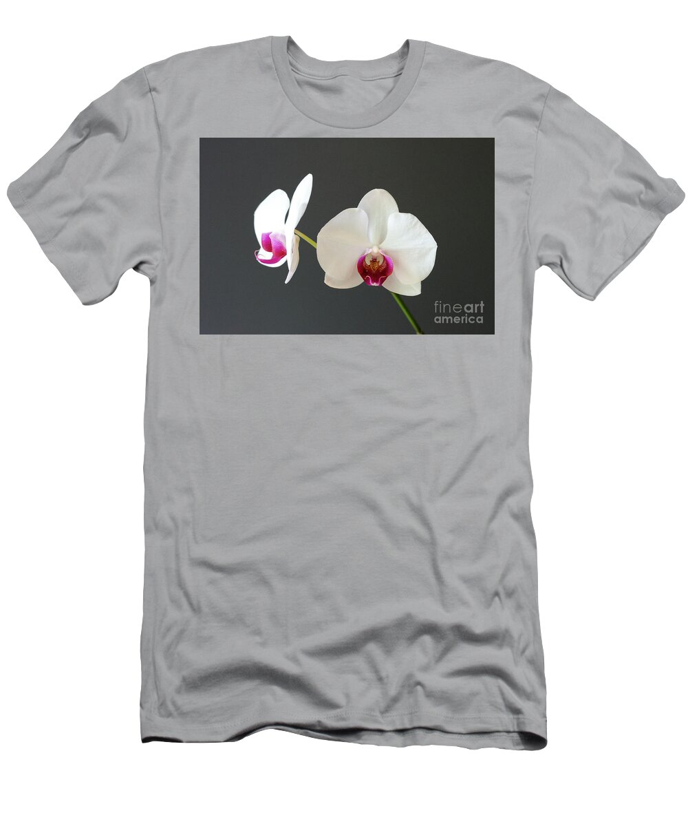 Orchid T-Shirt featuring the photograph Orchid Blooms by Laurel Best