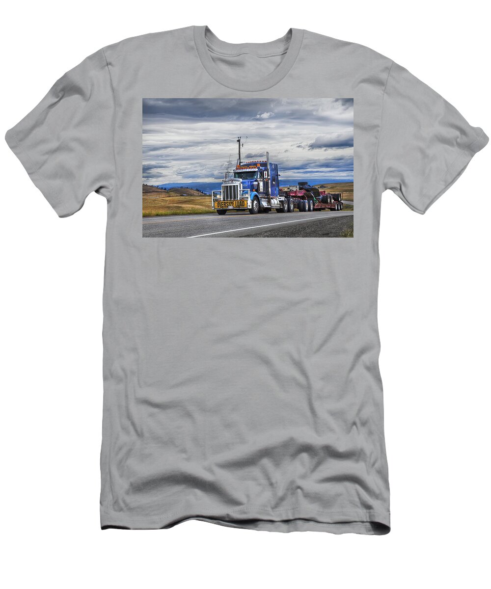 Trucks T-Shirt featuring the photograph Oversize Load by Theresa Tahara