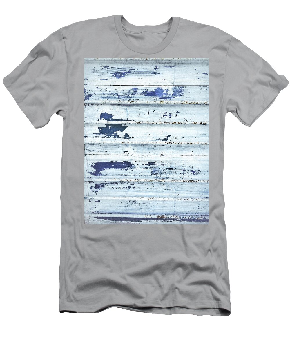 Abstract T-Shirt featuring the photograph Painted metal surafce by Tom Gowanlock