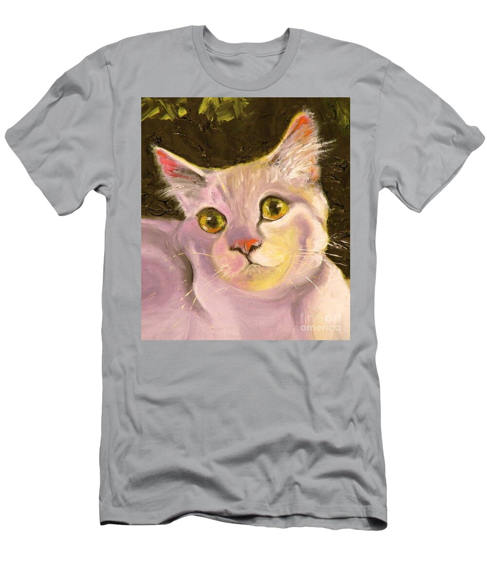 Cat T-Shirt featuring the painting Best Friend by Susan A Becker