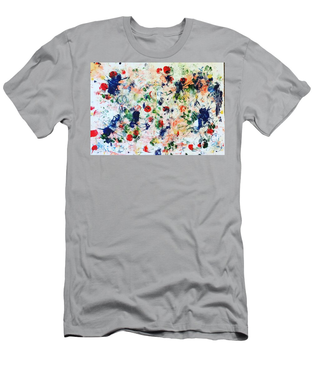 Abstract T-Shirt featuring the painting Palm Springs no 1 by Marita Esteva