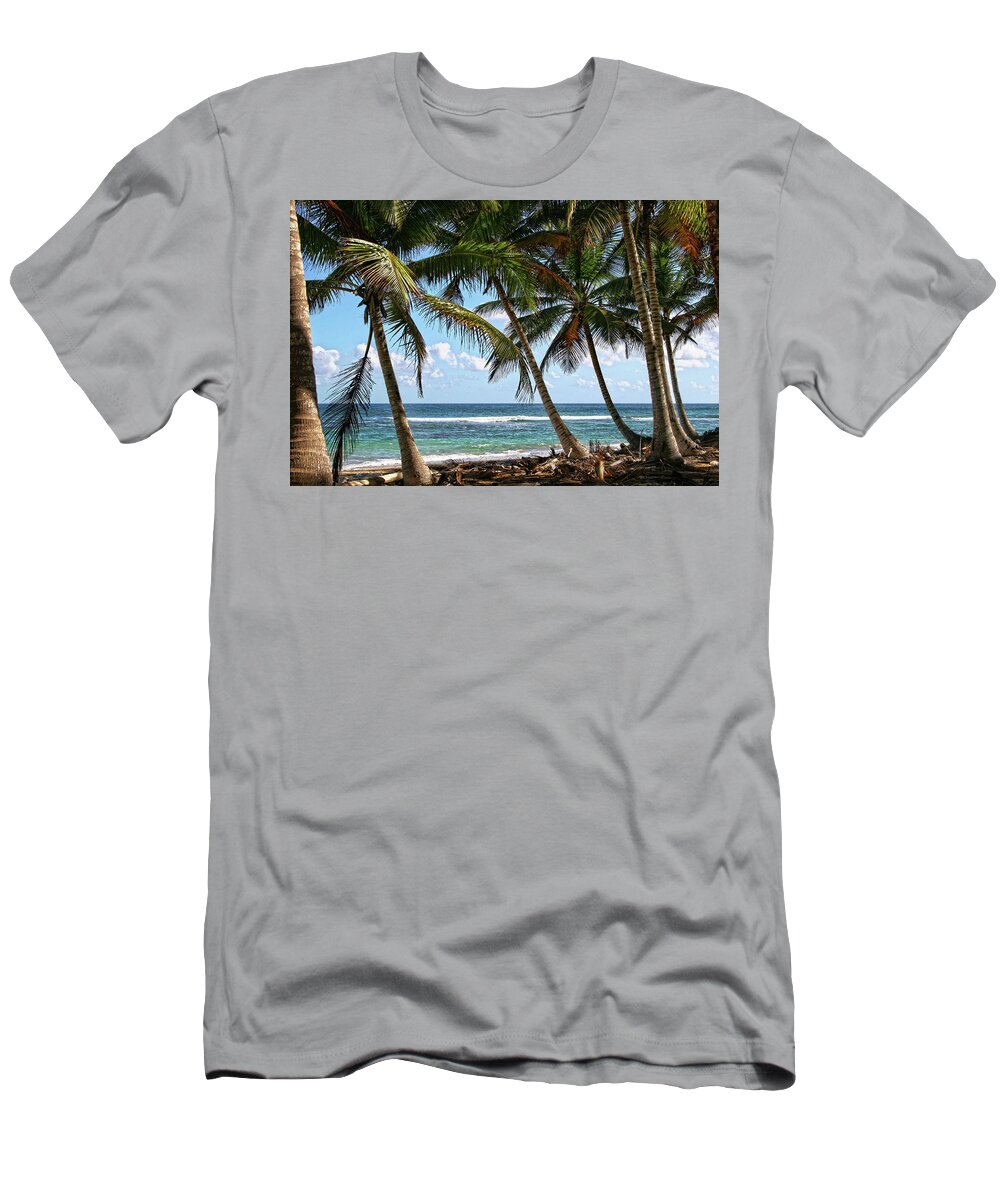  T-Shirt featuring the photograph Palm Walk by Robert Och