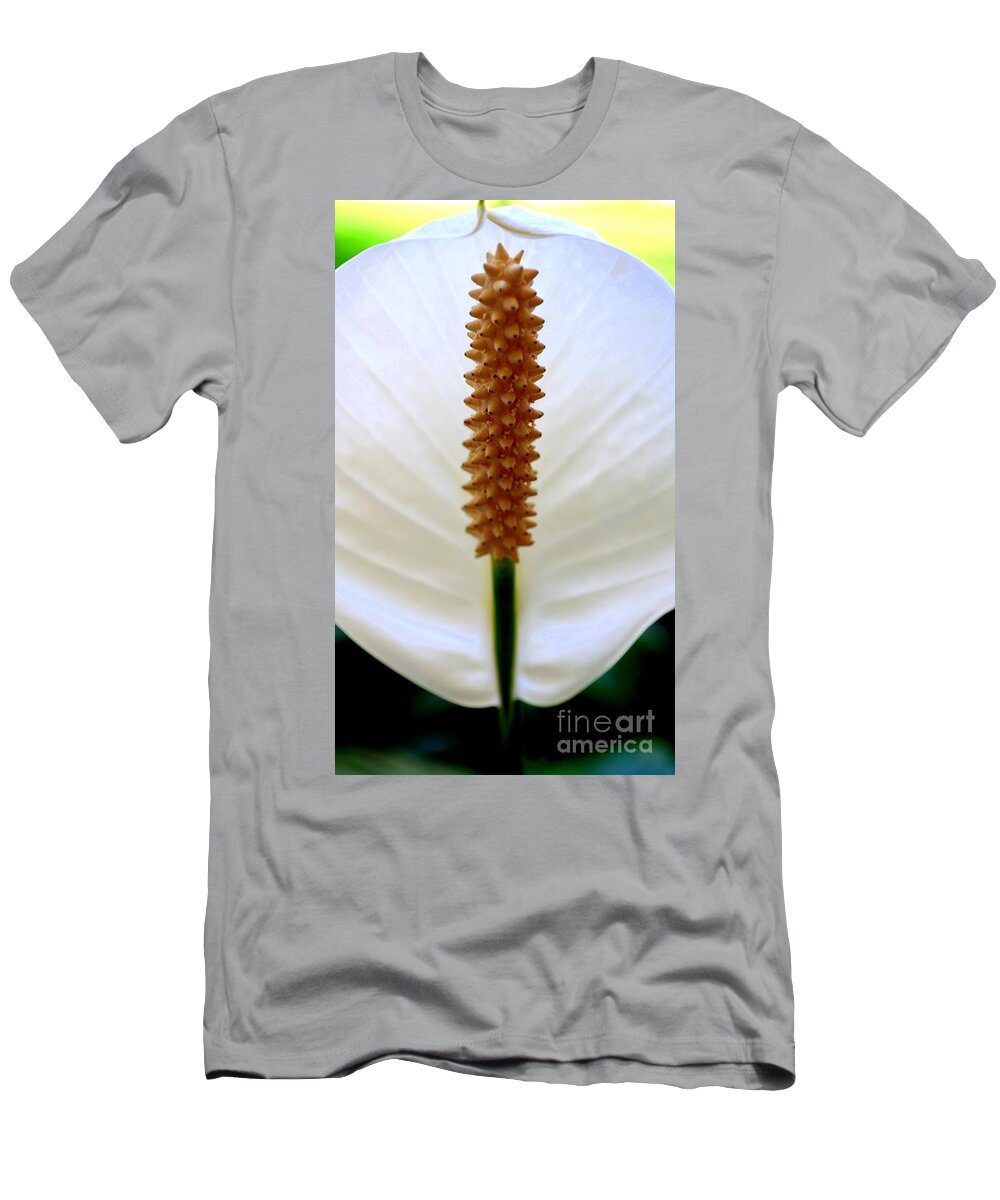 Peace Lily T-Shirt featuring the photograph Peace Lily - Spathaphyllum by Mary Deal