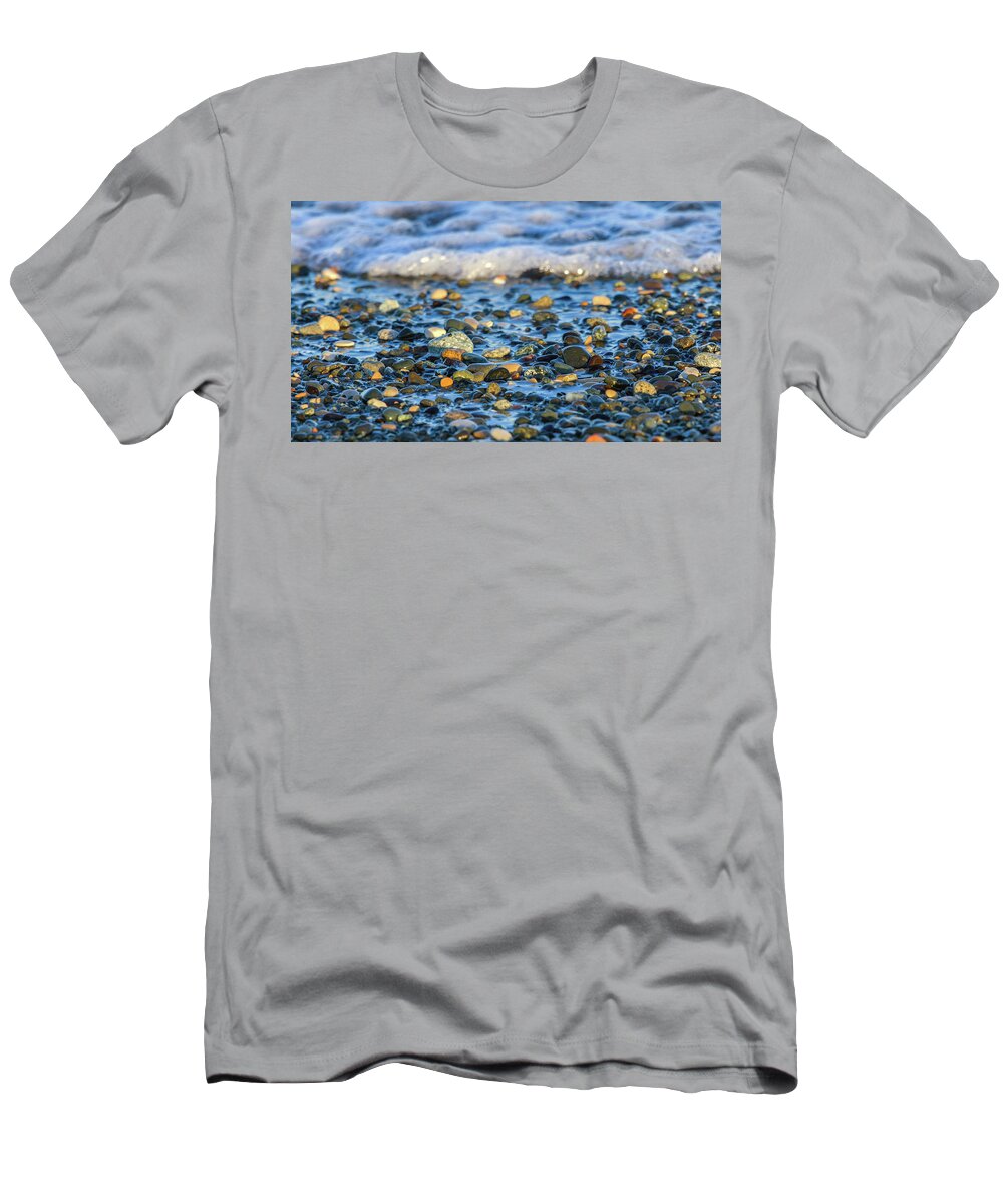 Stone T-Shirt featuring the photograph Pebbles by Stelios Kleanthous