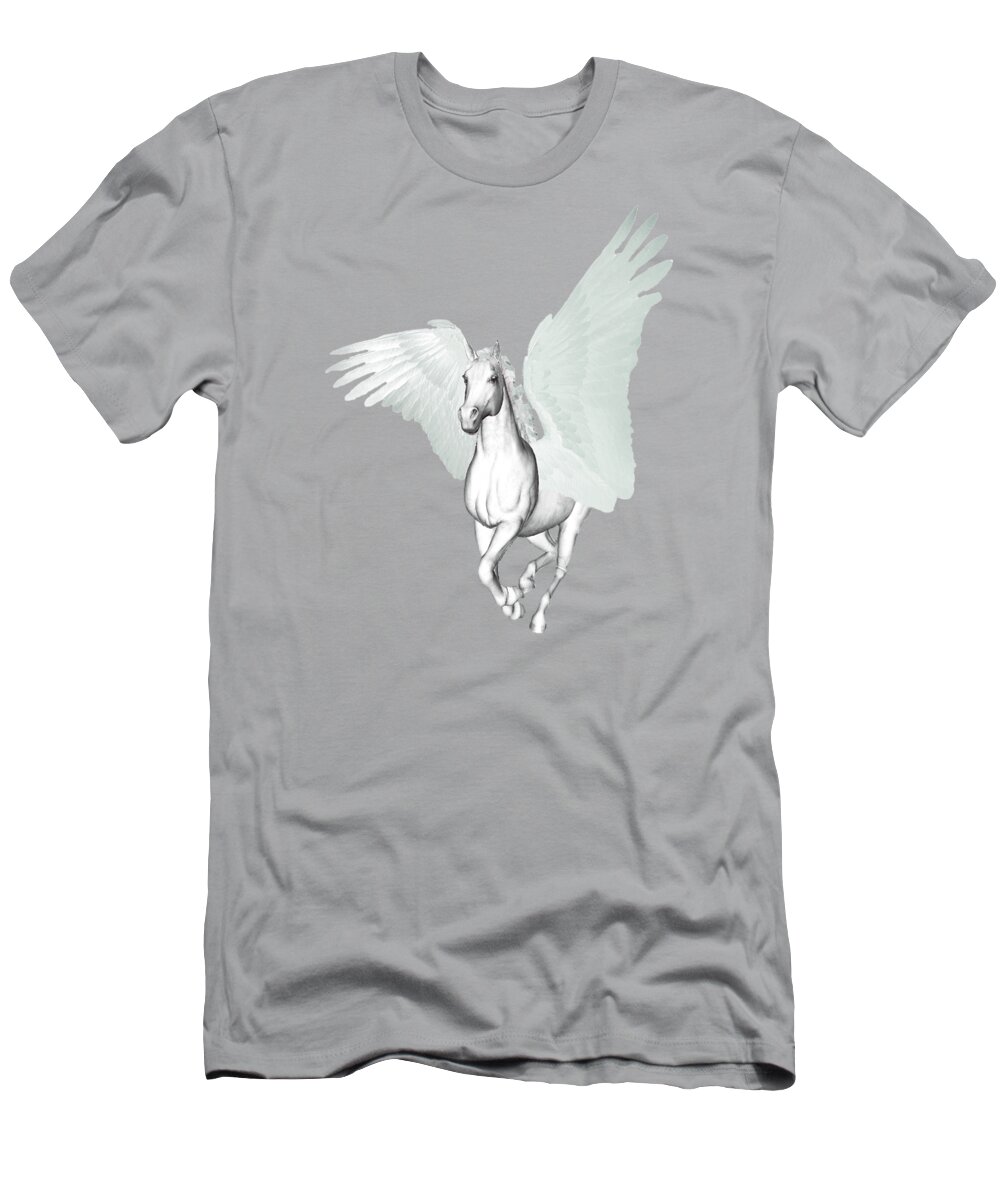 Pegasus T-Shirt featuring the painting Pegasus  by Valerie Anne Kelly