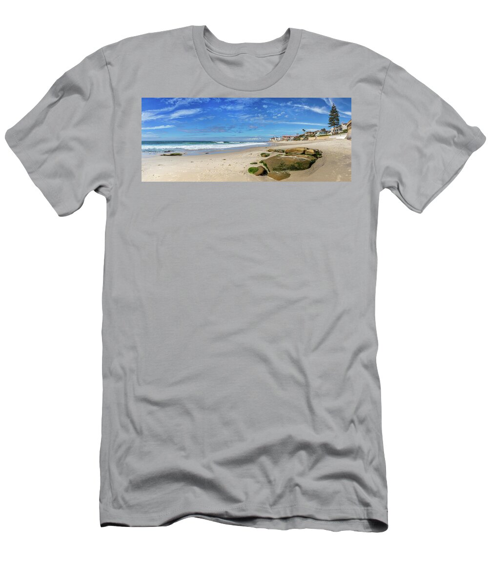 Beach T-Shirt featuring the photograph Perfect Day at Horseshoe Beach by Peter Tellone