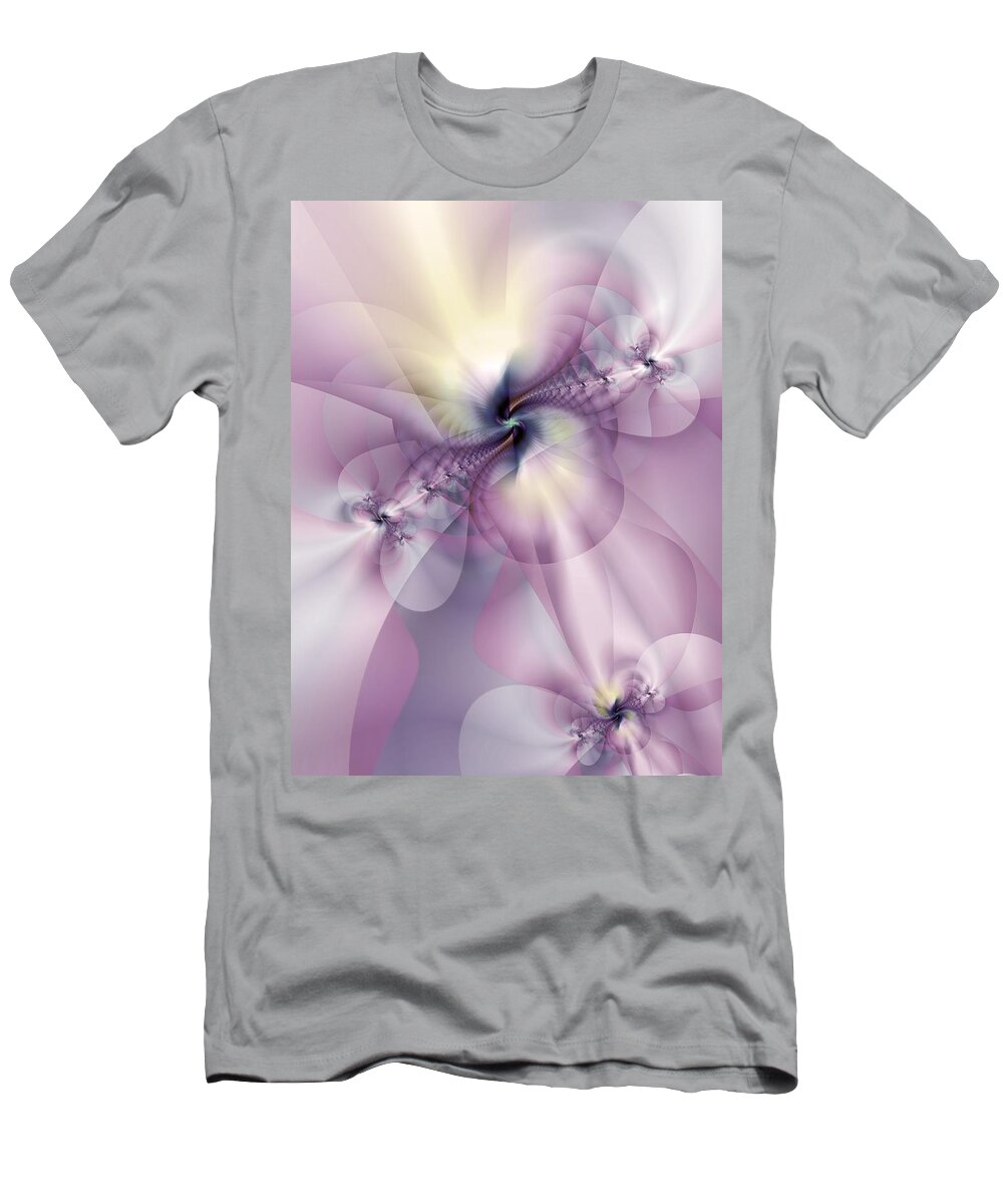 Abstract T-Shirt featuring the digital art Petals of Pulchritude by Casey Kotas