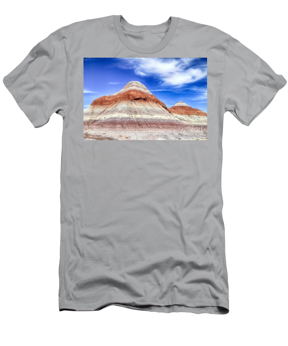 Petrified Forest National Park T-Shirt featuring the photograph Petrified Forest Teepees by Teresa Zieba
