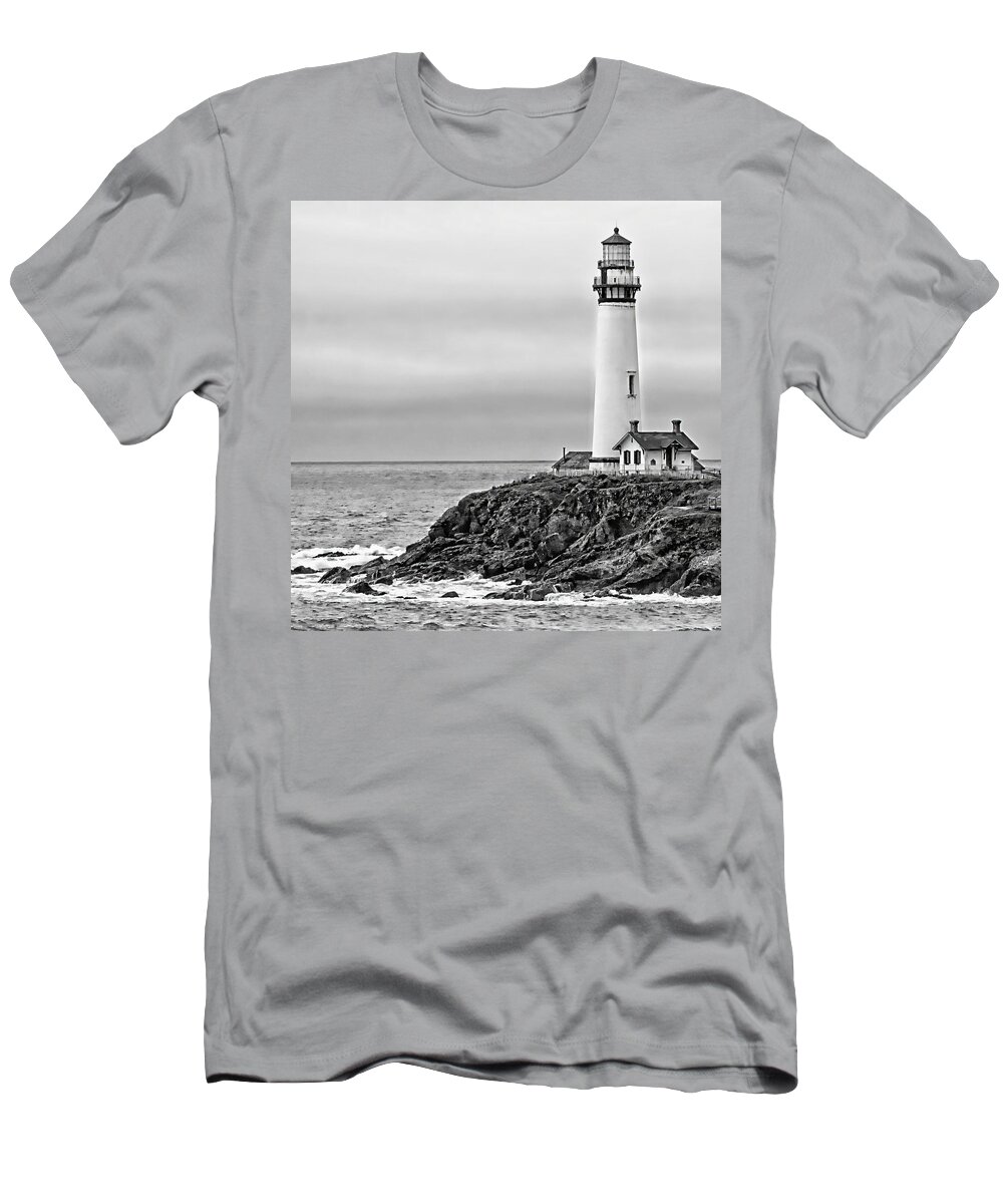 Photography By Suzanne Stout T-Shirt featuring the photograph Pigeon Point Lighthouse by Suzanne Stout