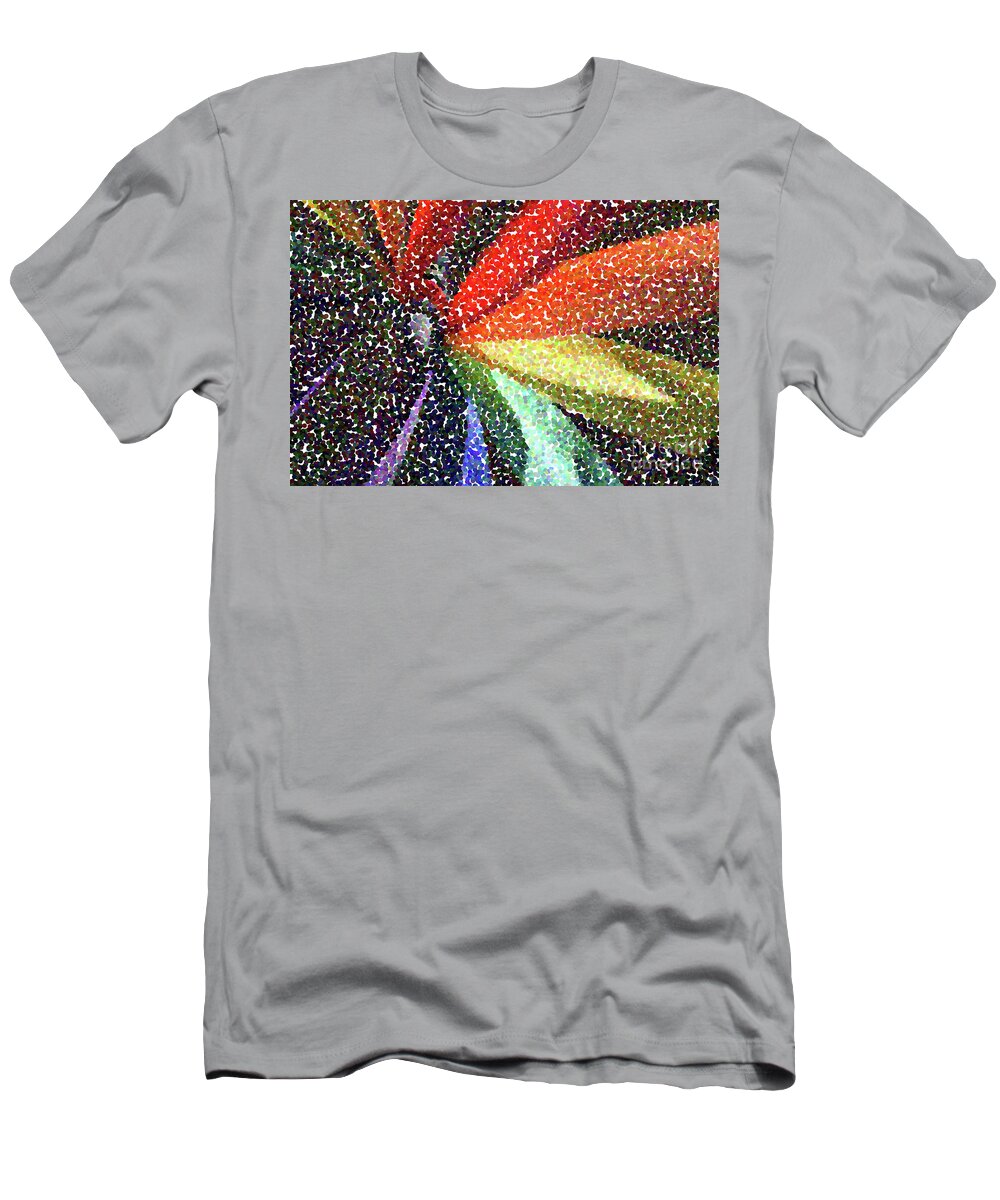 J Macnair Art T-Shirt featuring the digital art Pinwheel Seurat I by Jackie MacNair