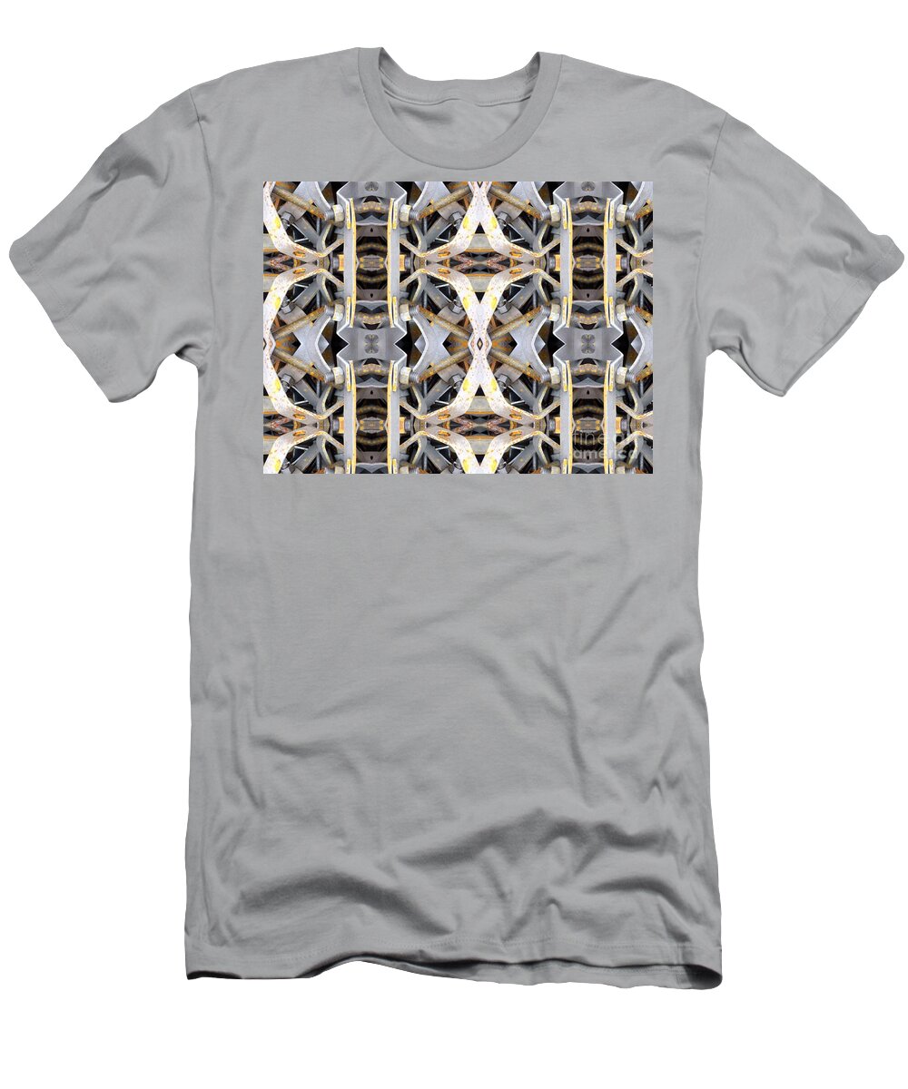 Abstract T-Shirt featuring the digital art Pipe Hanger by Ronald Bissett