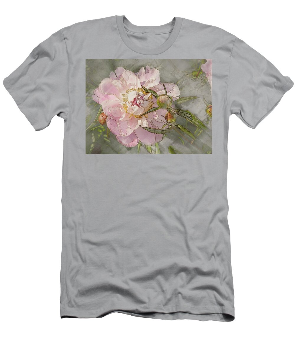 5dii T-Shirt featuring the digital art Pivoine by Mark Mille