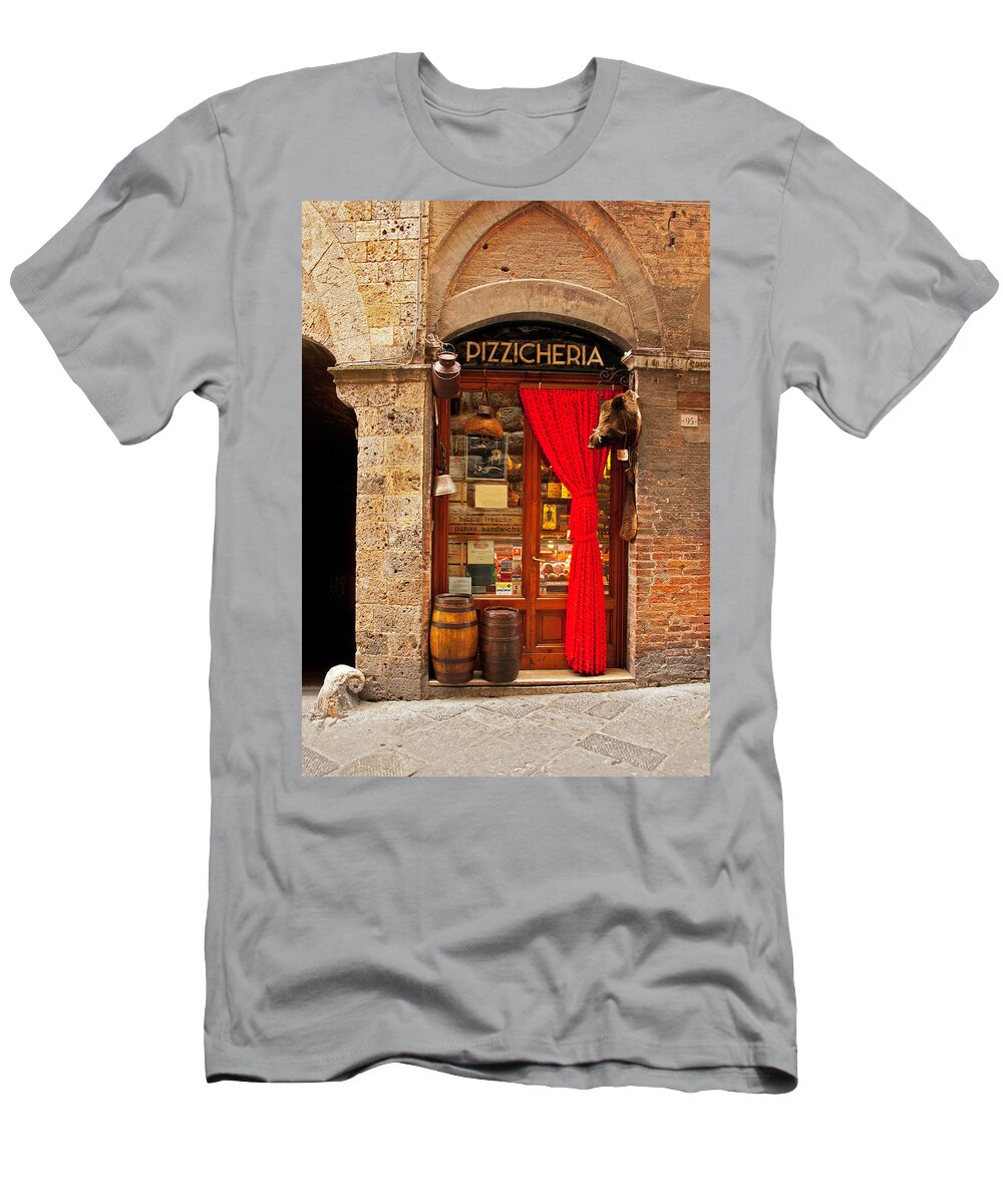 Pizzicheria T-Shirt featuring the photograph Pizzicheria - Siena, Italy by Denise Strahm
