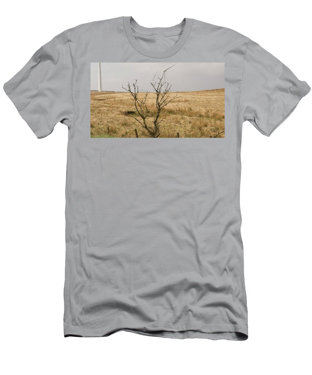 Windmill T-Shirt featuring the photograph Planted. by Elena Perelman