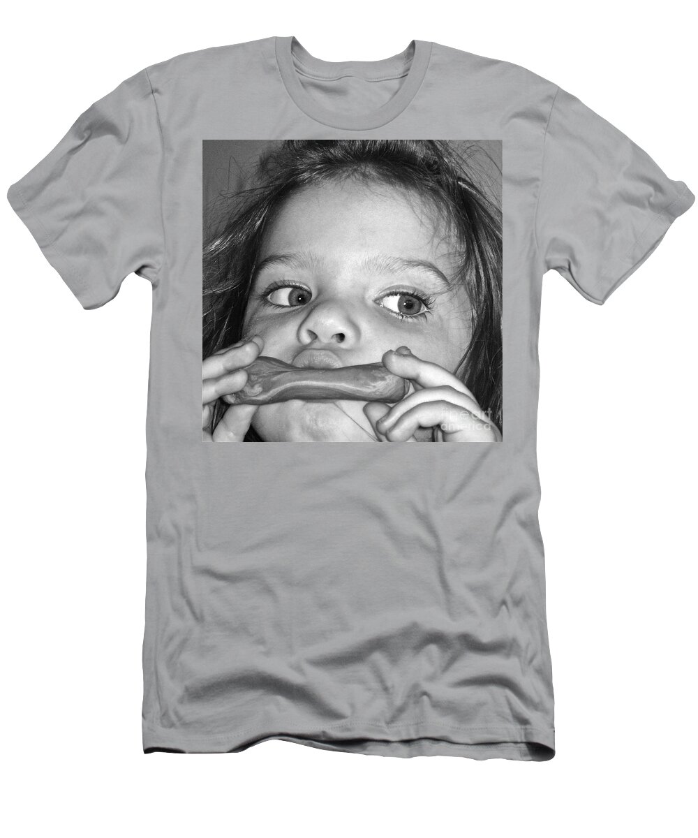 Photograph T-Shirt featuring the photograph Playing Her PlayDough by Gwyn Newcombe