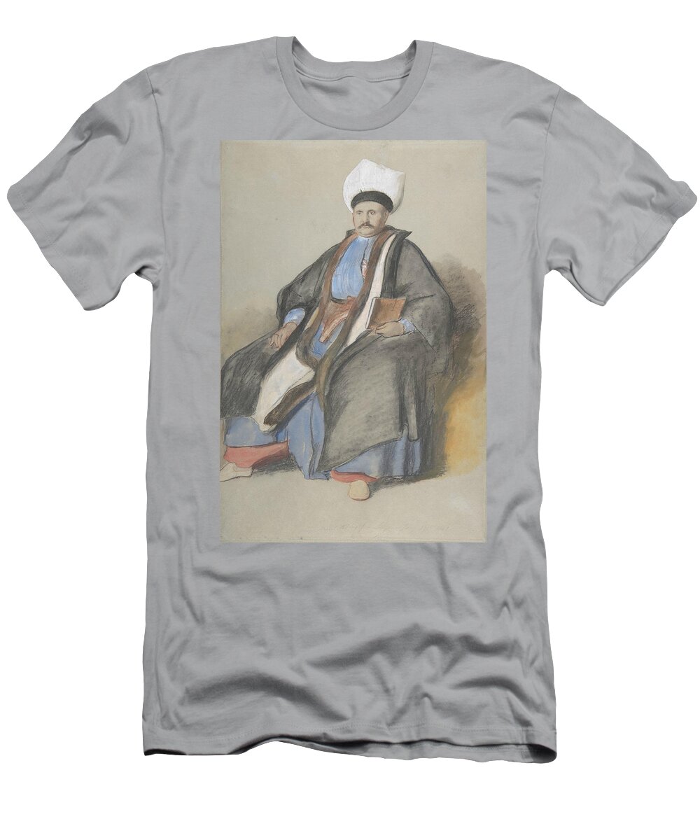 Scottish Art T-Shirt featuring the drawing Portrait of Abram Jacob Messir by David Wilkie