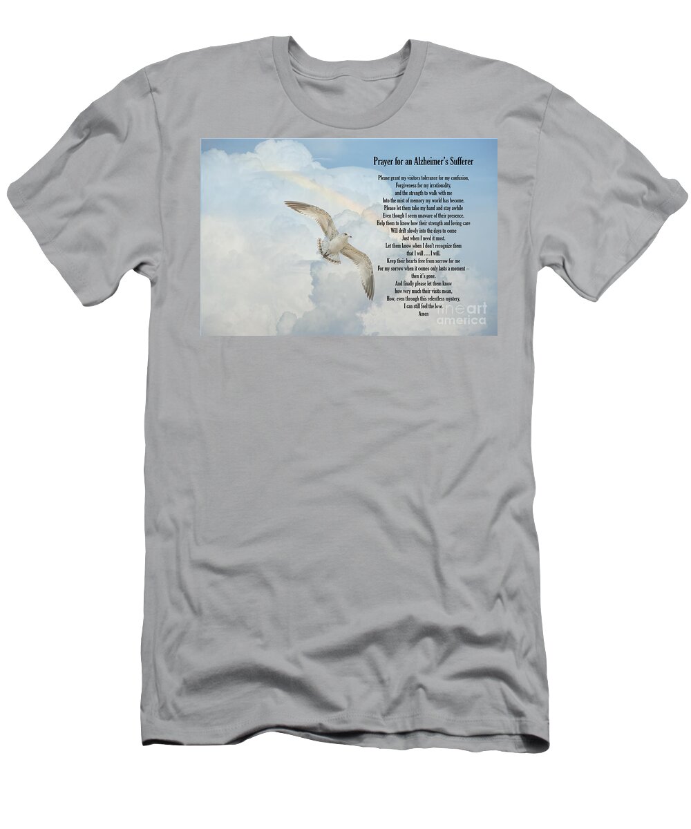 Alzheimer's Prayer T-Shirt featuring the photograph Prayer for an Alzheimer's Sufferer by Bonnie Barry