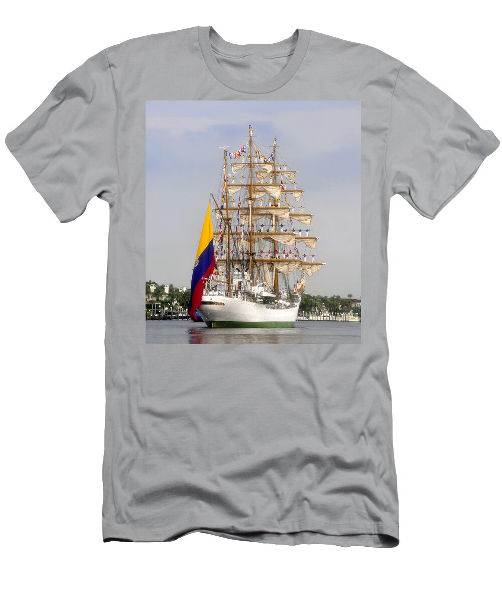 Columbia T-Shirt featuring the photograph Pride of Columbia by David Lee Thompson
