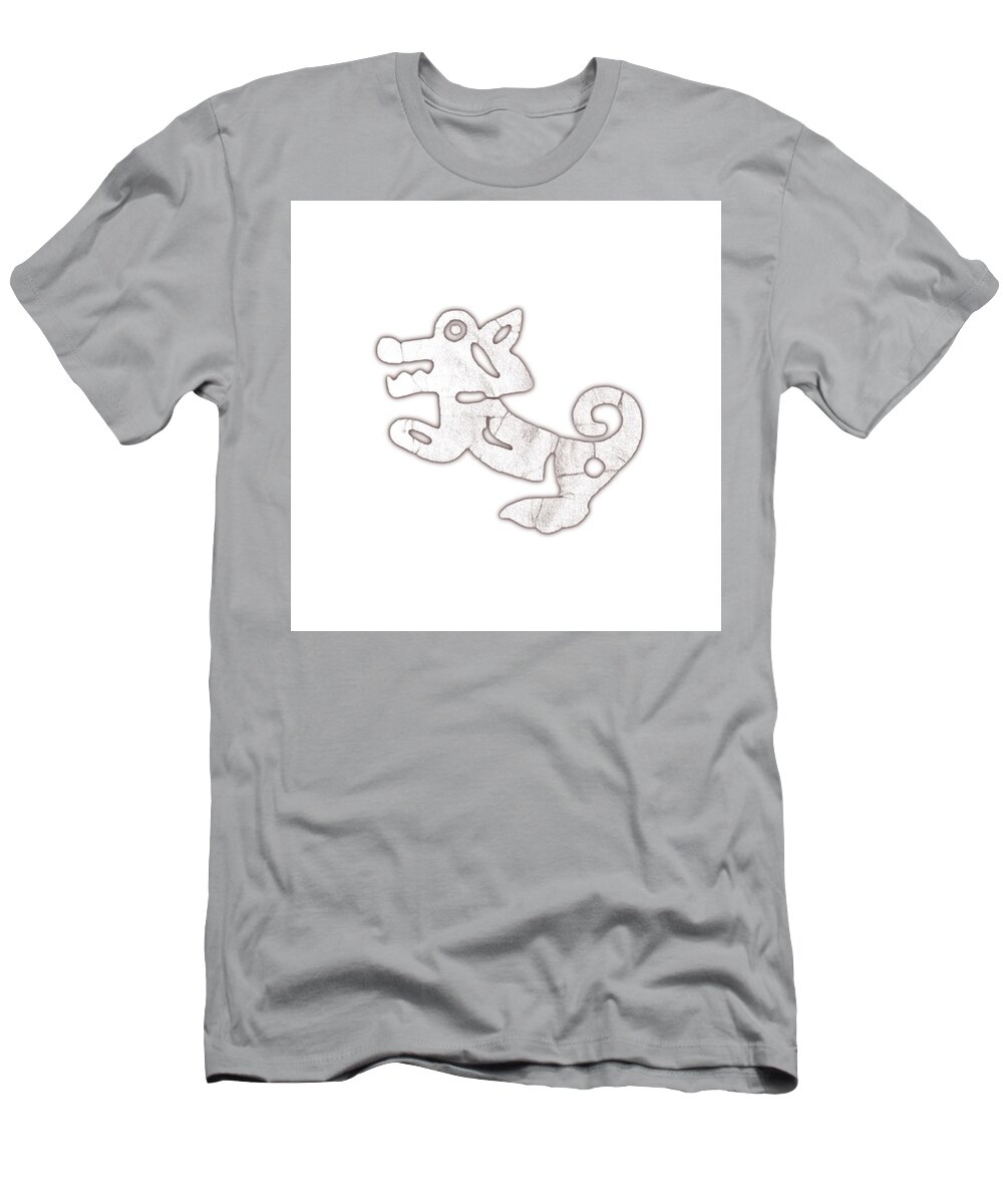 Drawing T-Shirt featuring the painting Primitive Tribal Animal Drawings - 2a by Celestial Images