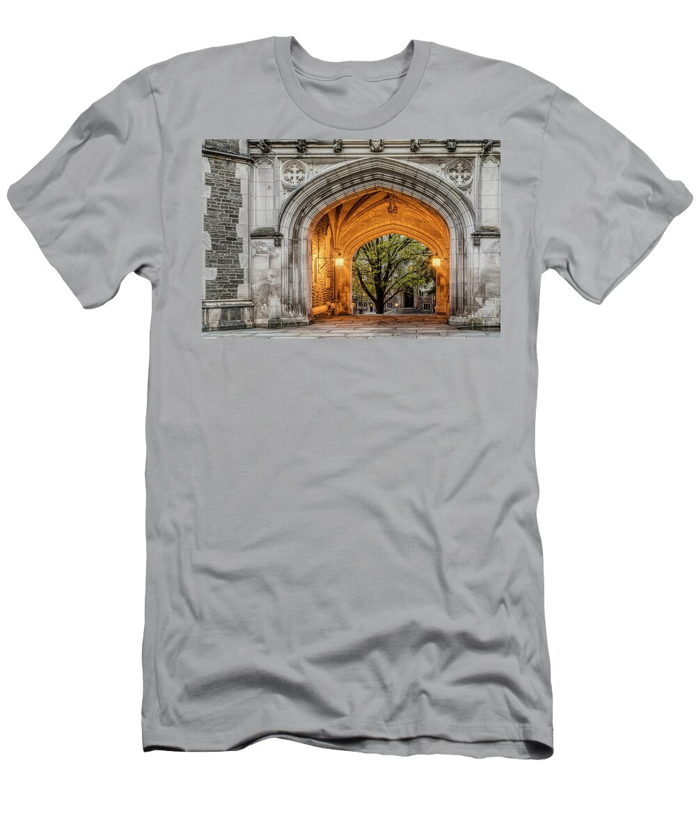 Princeton University T-Shirt featuring the photograph Princeton University Blair Hall Arch by Susan Candelario