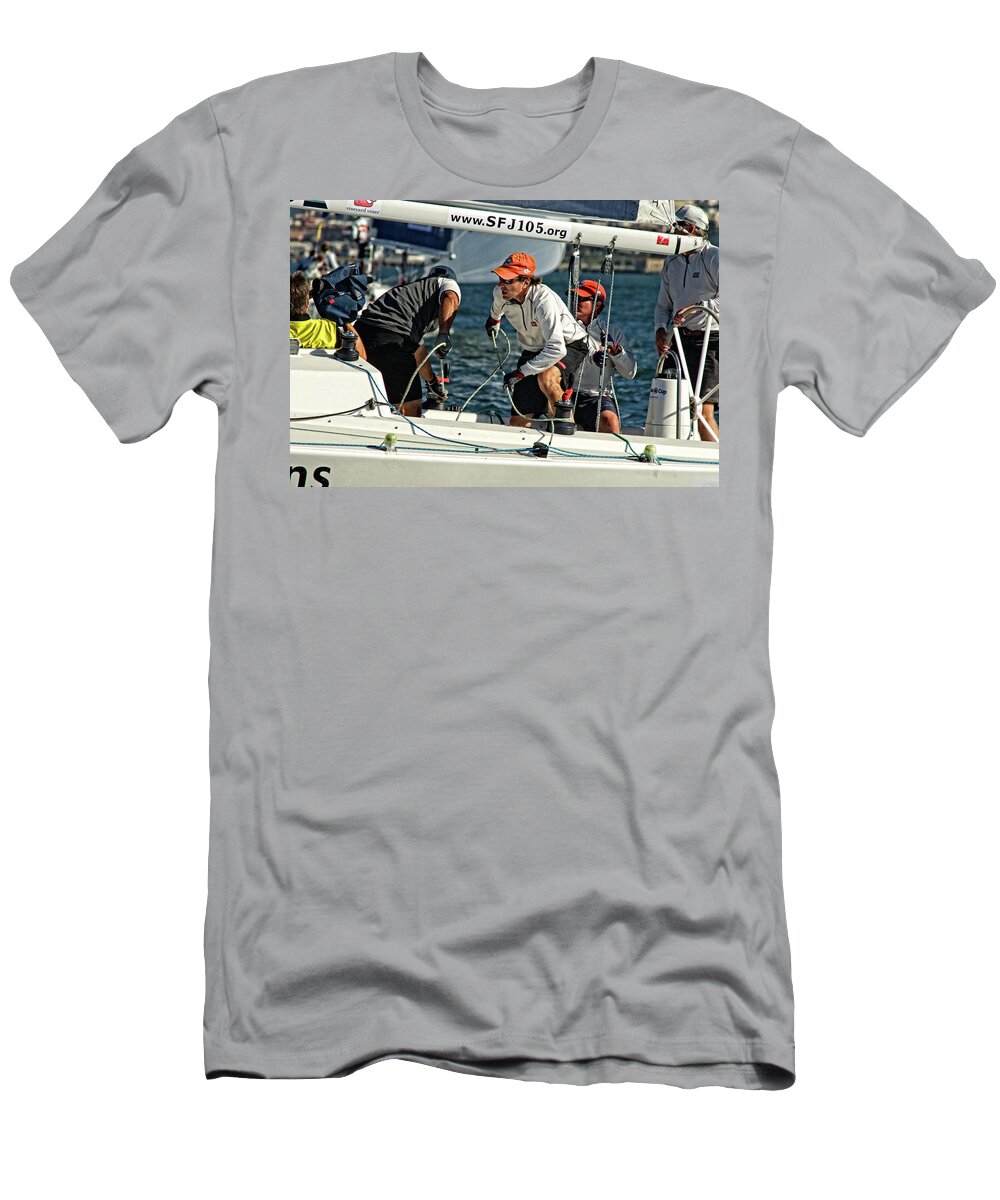 J/105 T-Shirt featuring the photograph Professional Sailor by Ed Broberg