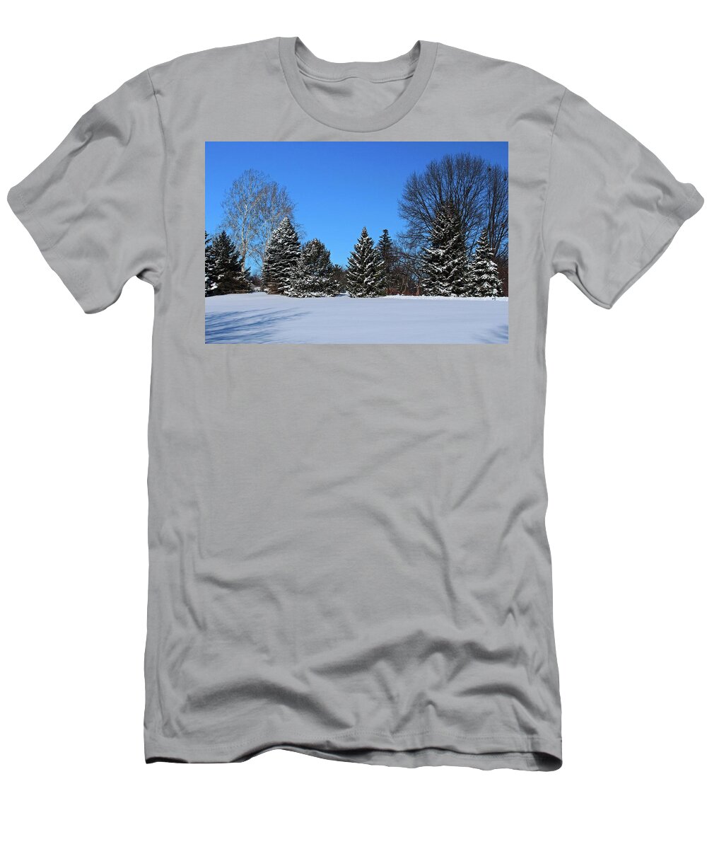 Nature T-Shirt featuring the photograph Provincial Pines by Michiale Schneider