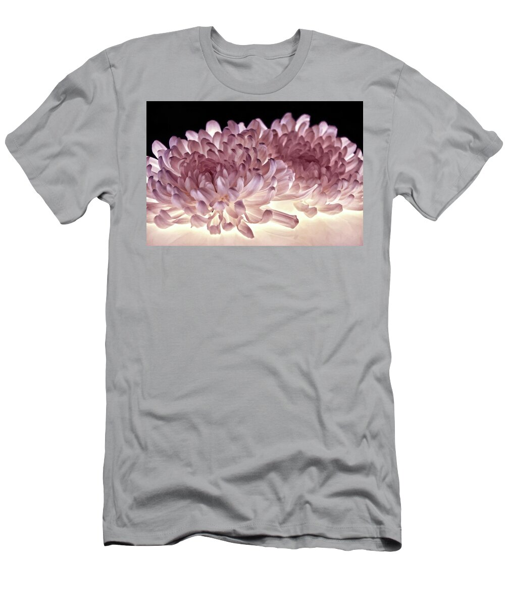 Mums T-Shirt featuring the photograph Purely Petals by Leda Robertson