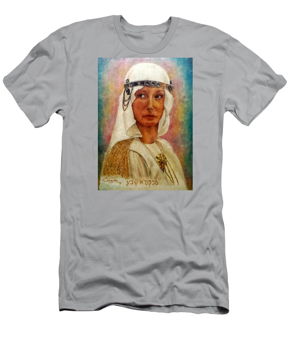 Exotic Women T-Shirt featuring the painting Queen Sheba by G Cuffia